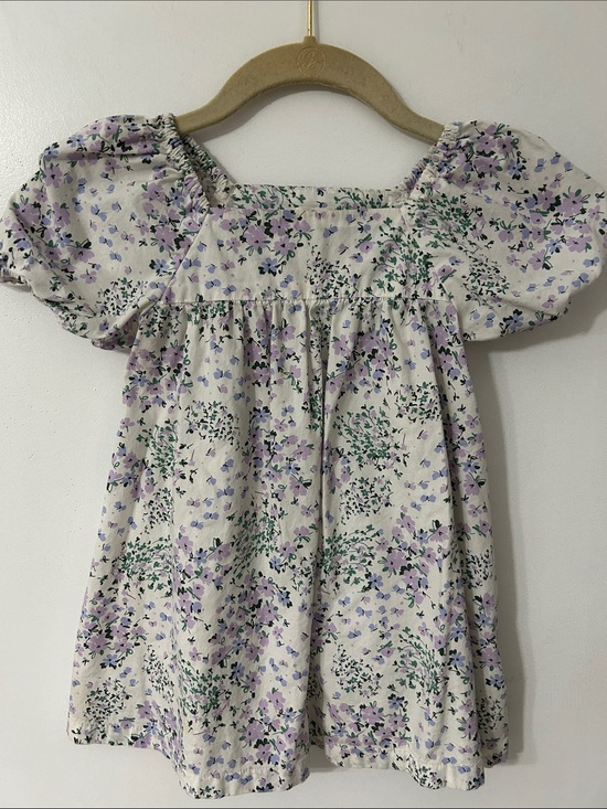 Crewcuts Other - Crewcuts Girls Floral Puff-Sleeve Dress Size 3 Summer Playful Sweet Cottagecore